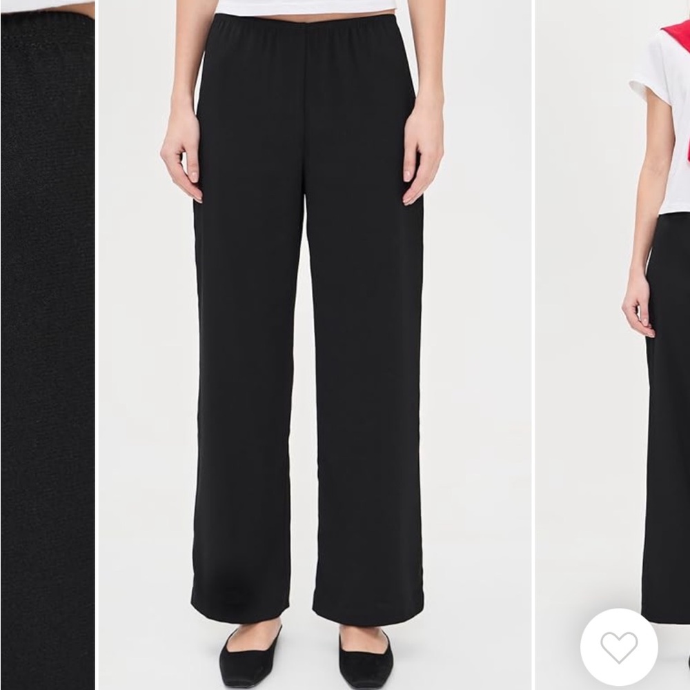 DONNI Simple Crepe Black Trousers - Picture 4 of 11